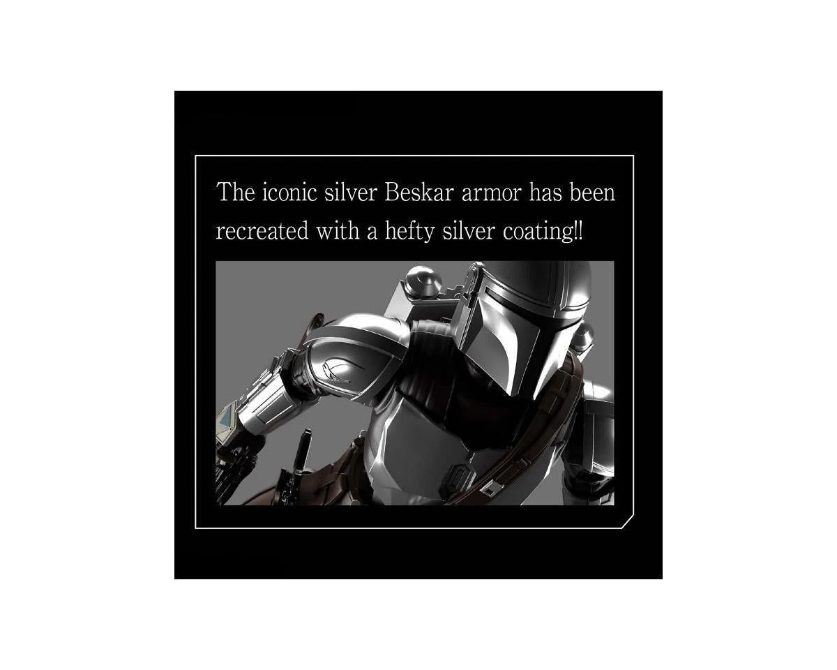 BANDAI STARWARS MANDALORIAN BESKAR ARMOR (SILVER COATING VER.) "THE MANDALORIAN"