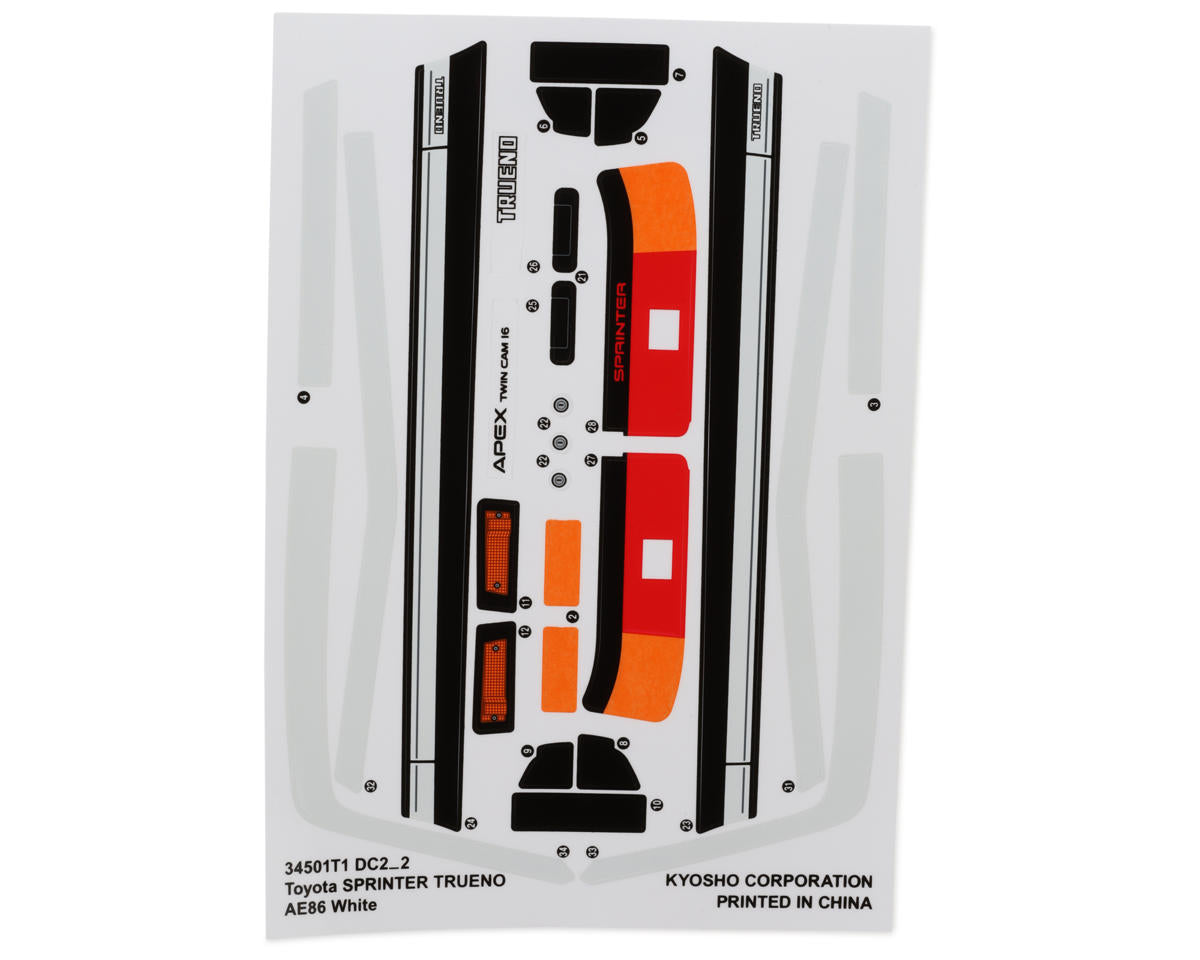 KYOSHO 1/10 clear body