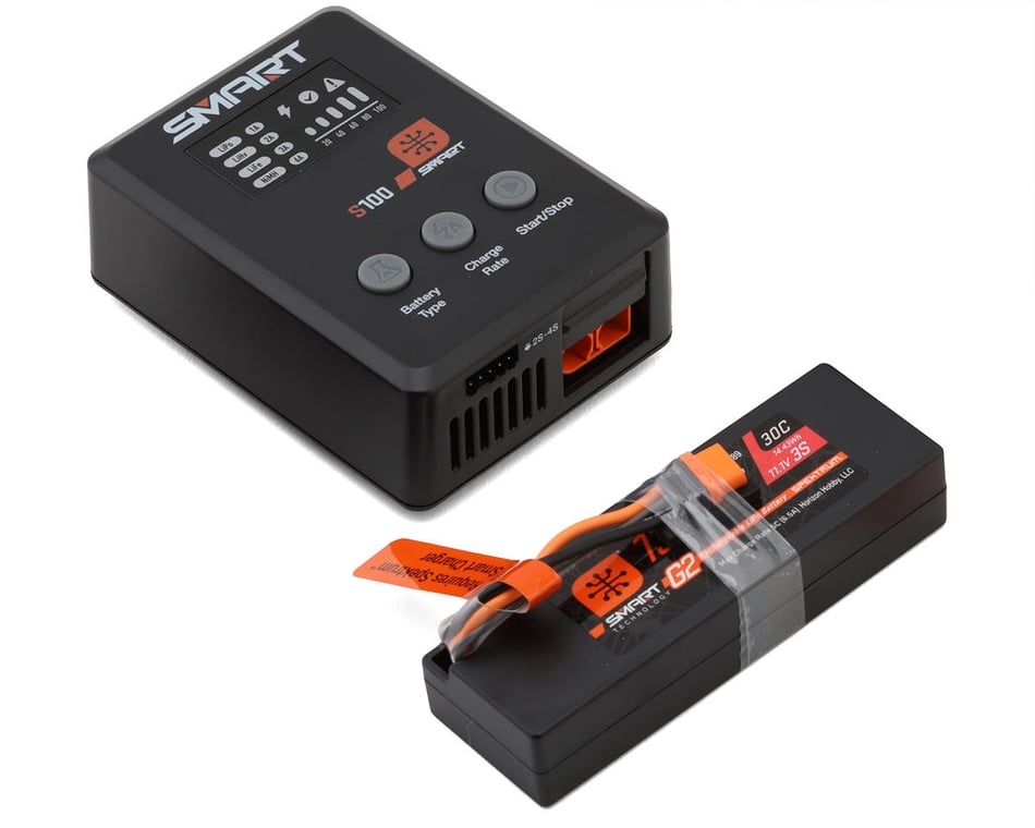 SMART POWERSTAGE BUNDLE: 1300MAH 3S 30C LIPO BATTERY (IC2)/S100 CHARGER/65W POWER SUPPLY/ADAPTER